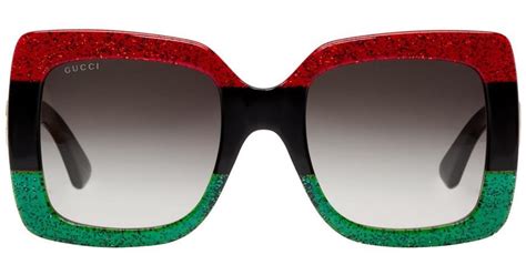 gucci white red green|red and green Gucci glasses.